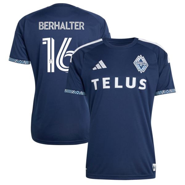 Official-Adidas Sebastian Berhalter Vancouver Whitecaps FC 2026 The Coastal Jersey Replica Blue
