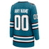 Teams Fans Shop Fanatics Women's San Jose Sharks Teal Home Jersey