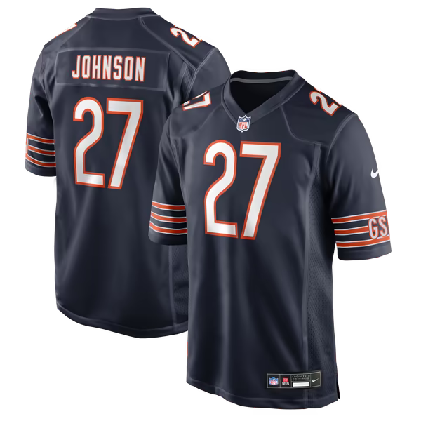 Anthony Johnson Chicago Bears Official-Nike Team Game Jersey - Navy