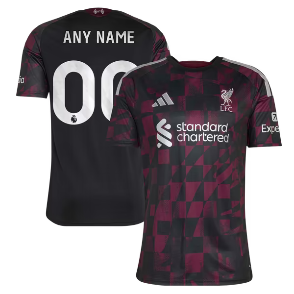 Liverpool Official-Adidas 2026/27 Third Replica Custom Jersey - Black