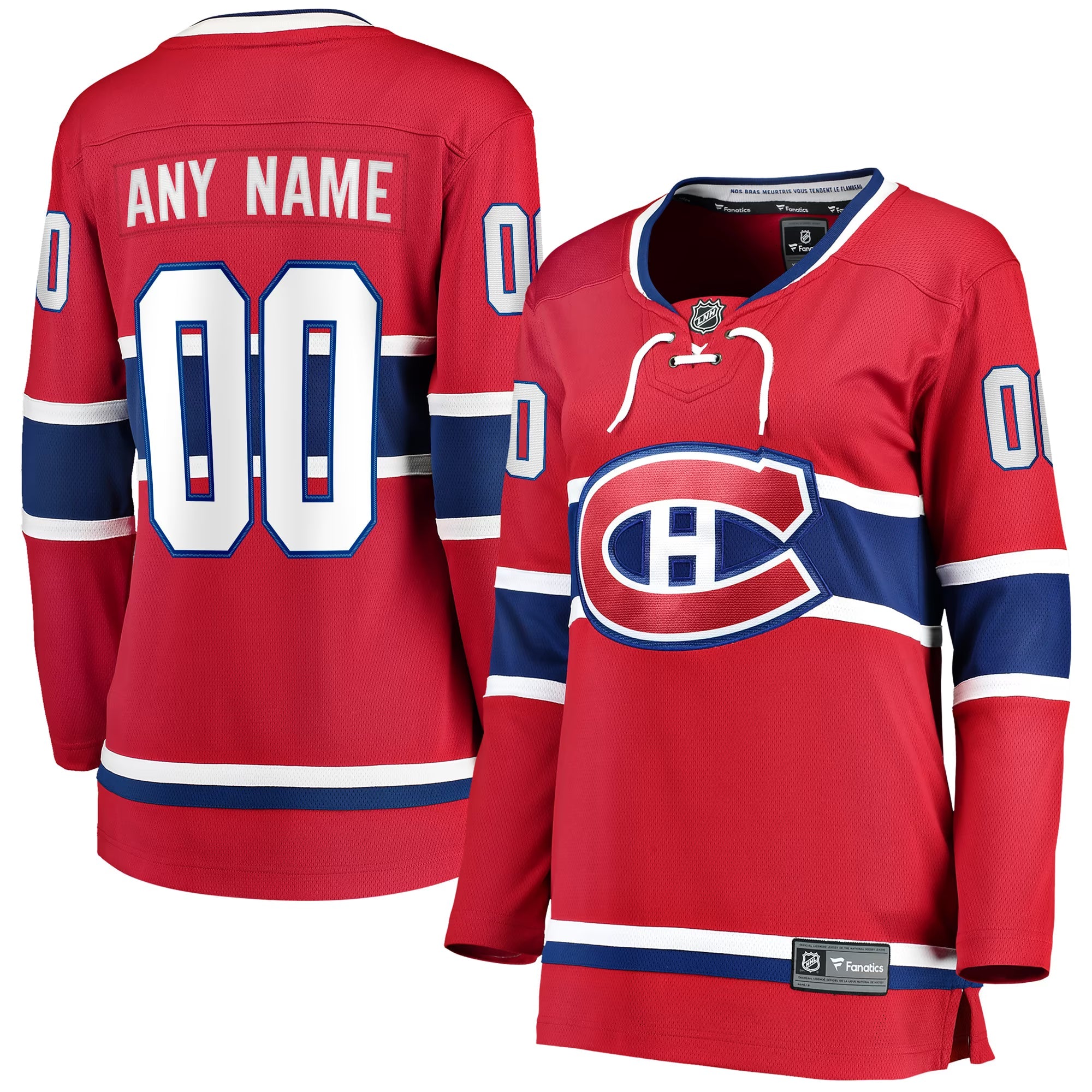 Teams Fans Shop Fanatics Women's Montreal Canadiens Home Breakaway Custom Jersey - Red