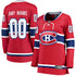 Teams Fans Shop Fanatics Women's Montreal Canadiens Home Breakaway Custom Jersey - Red