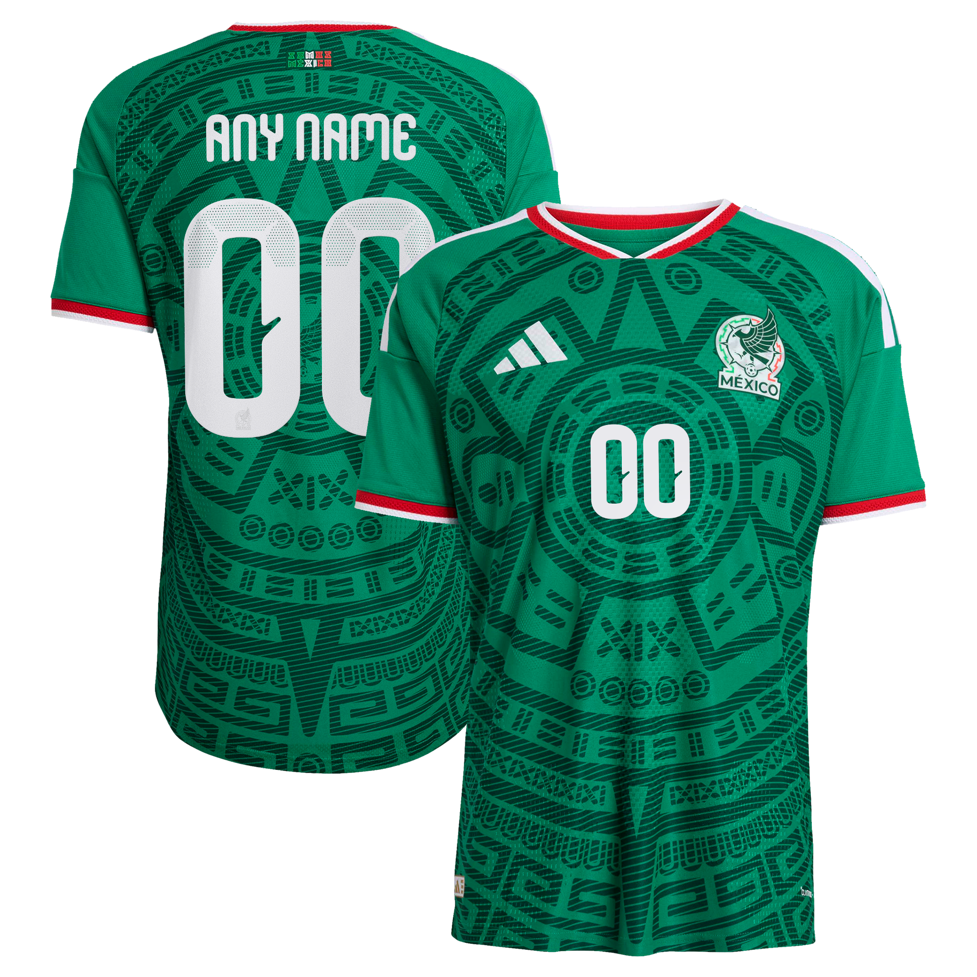 Mexico National Team Official-Adidas 2026 Home Custom Jersey - Green - Jersey Teams World