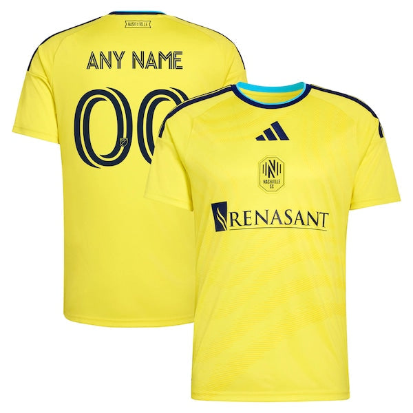 Official-Adidas Nashville SC 2026 The Reverb Kit Replica Custom Jersey Yellow