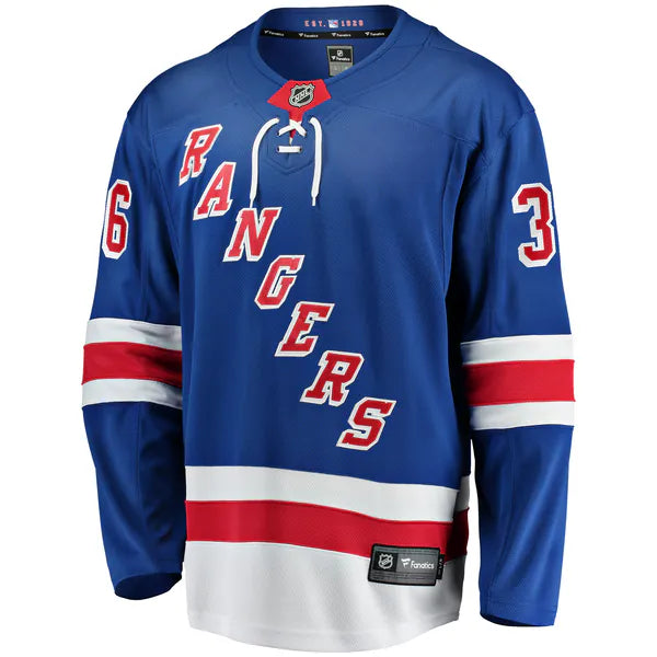 Teams Fans Shop Anton Blidh New York Rangers Fanatics Breakaway Jersey