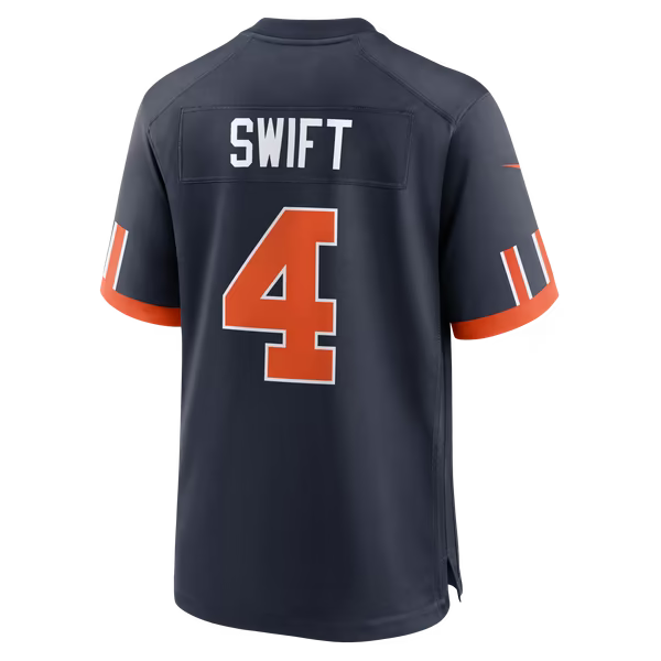 D'Andre Swift Chicago Bears Official-Nike 2026 Rivalries Collection Game Jersey - Navy