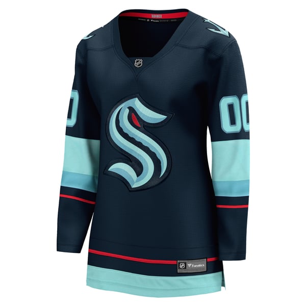 Teams Fans Shop Fanatics Women's Seattle Kraken Home Breakaway Custom Jersey