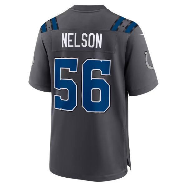 Quenton Nelson Indianapolis Colts Official-Nike 2026 Rivalries Collection Game Jersey - Anthracite