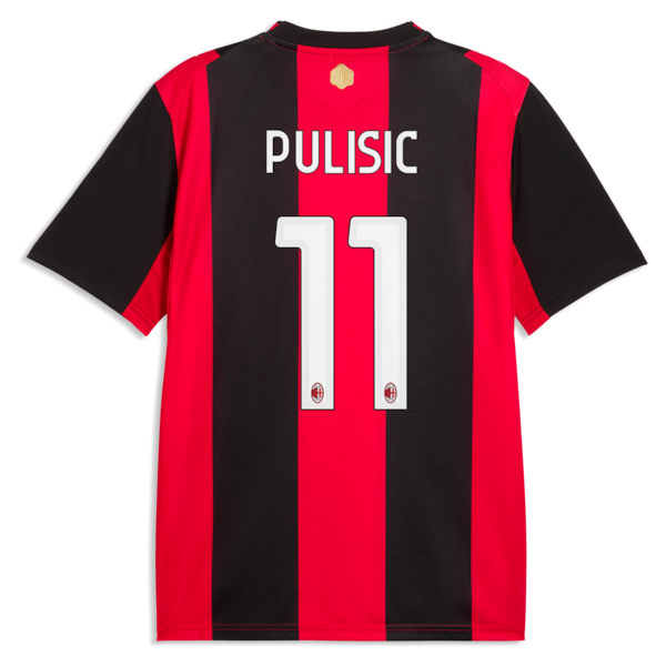 Official-Puma Christian Pulisic AC Milan 2026/27 Home Replica Jersey Black/Red