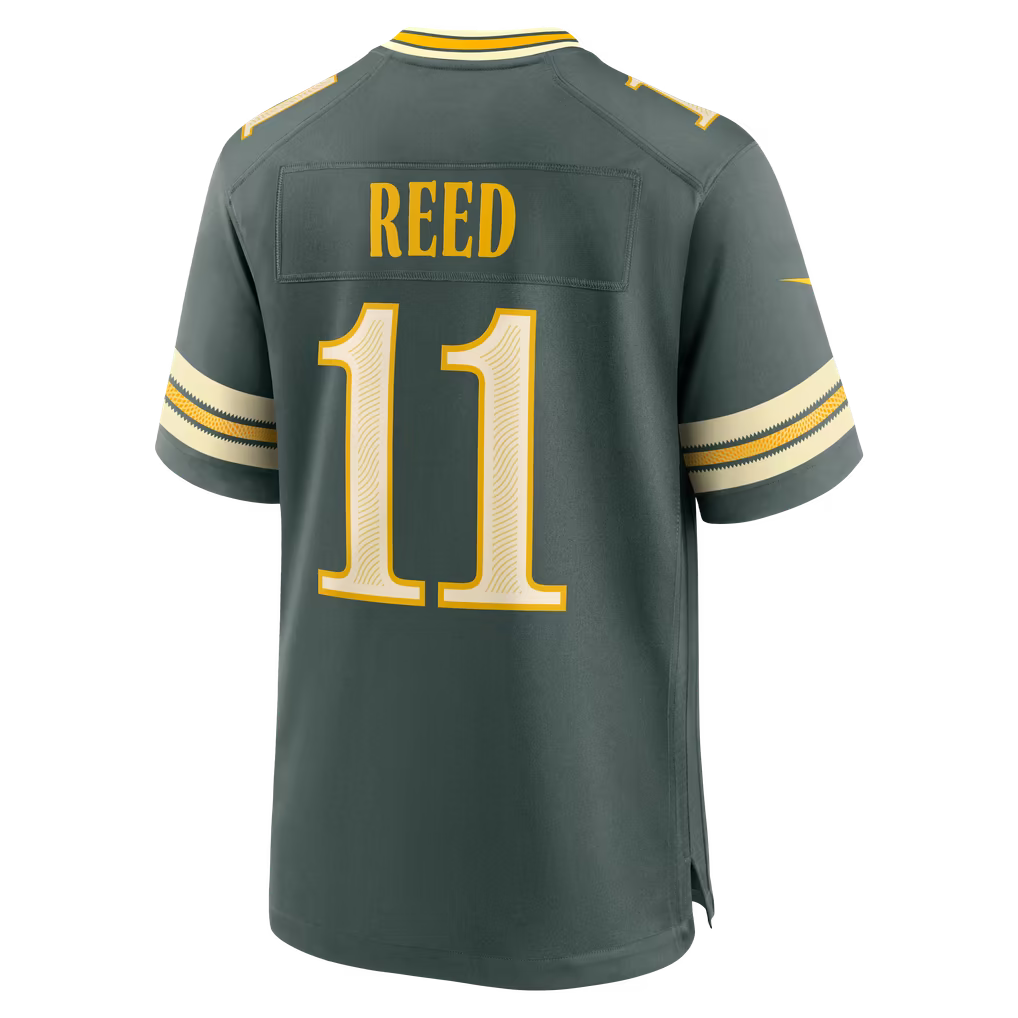 Jayden Reed Green Bay Packers Official-Nike 2026 Rivalries Collection Game Jersey - Green