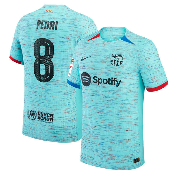 Pedri Barcelona Nike 2023/24 Third Authentic Jersey - Aqua