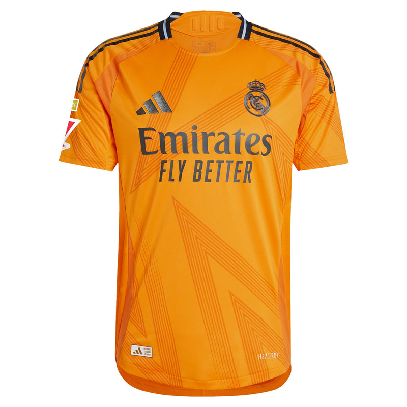 Real Madrid adidas 2024/25 Away Shirt Custom Jersey - Orange