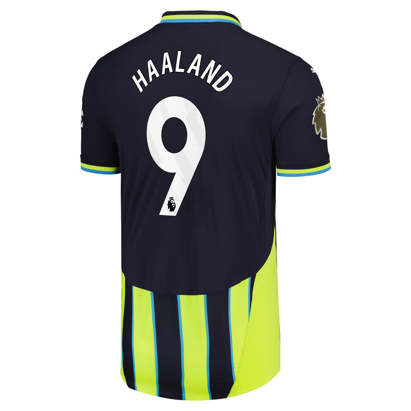 Erling Haaland 9 Manchester City Puma Shirt 2024/25 Away Player Jersey - Navy