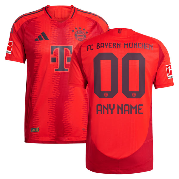Bayern Munich adidas 2024/25 Home Custom Jersey - Red