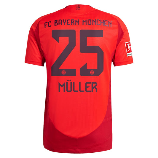 Thomas Müller 25 Bayern Munich adidas 2024/25 Home Player Jersey - Red