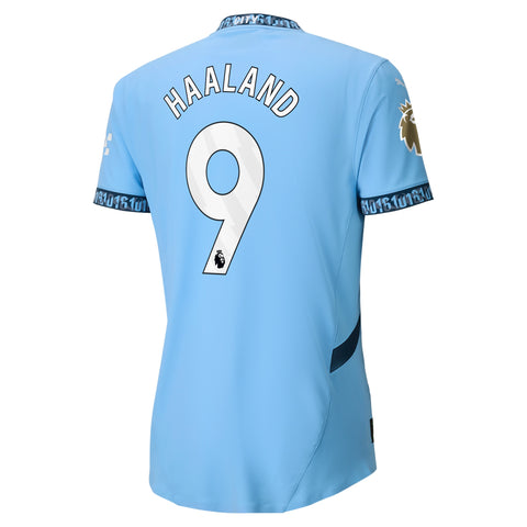 Erling Haaland Manchester City Puma 2024/25 Home Player Jersey - Light Blue