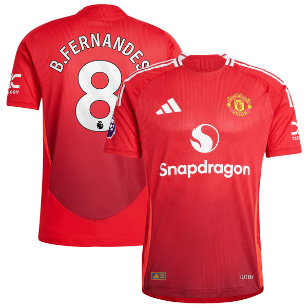 Bruno Fernandes Manchester United Shirt 2024/2025 Home Player Jersey - Red