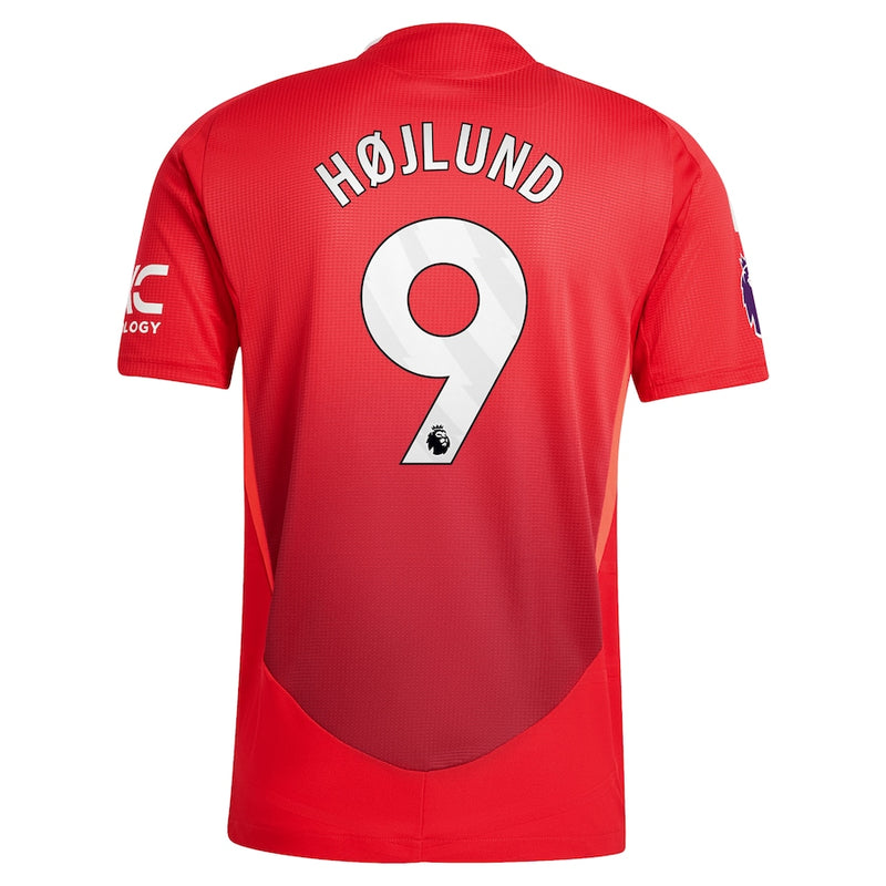 Rasmus Højlund Manchester United adidas Shirt 2024/2025 Home Player Jersey - Red