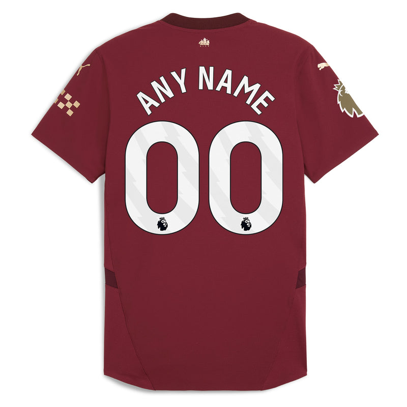 Manchester City Puma Shirt 2024/25 Third Custom Jersey - Burgundy