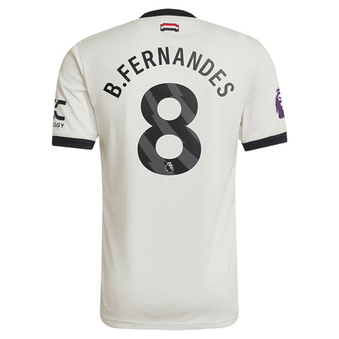 Bruno Fernandes Manchester United adidas Shirt 2024/2025 Third Jersey - Cream