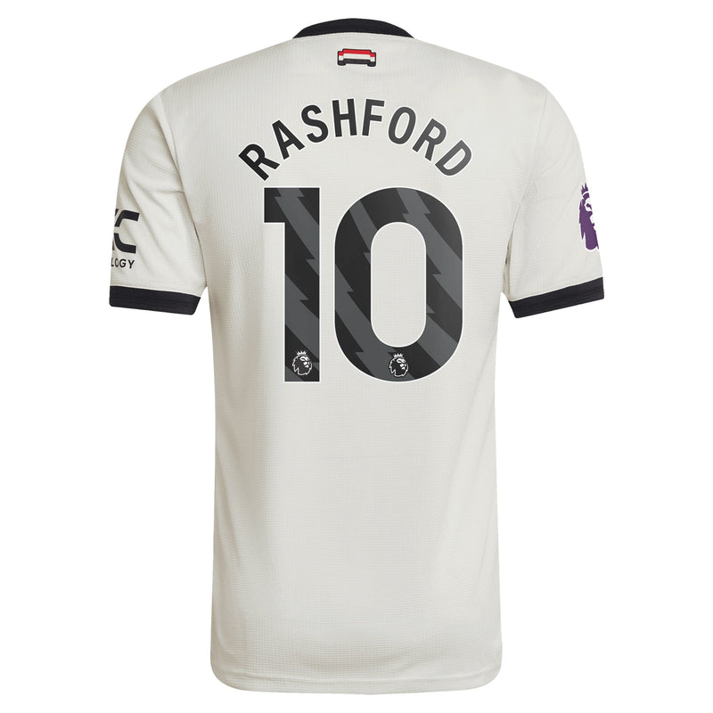 Marcus Rashford Manchester United adidas Shirt 2024/2025 Third Jersey - Cream