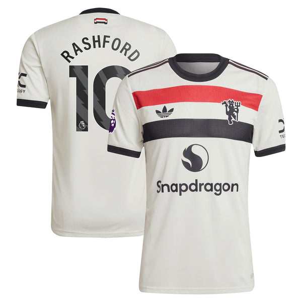 Marcus Rashford Manchester United adidas Shirt 2024/2025 Third Jersey - Cream