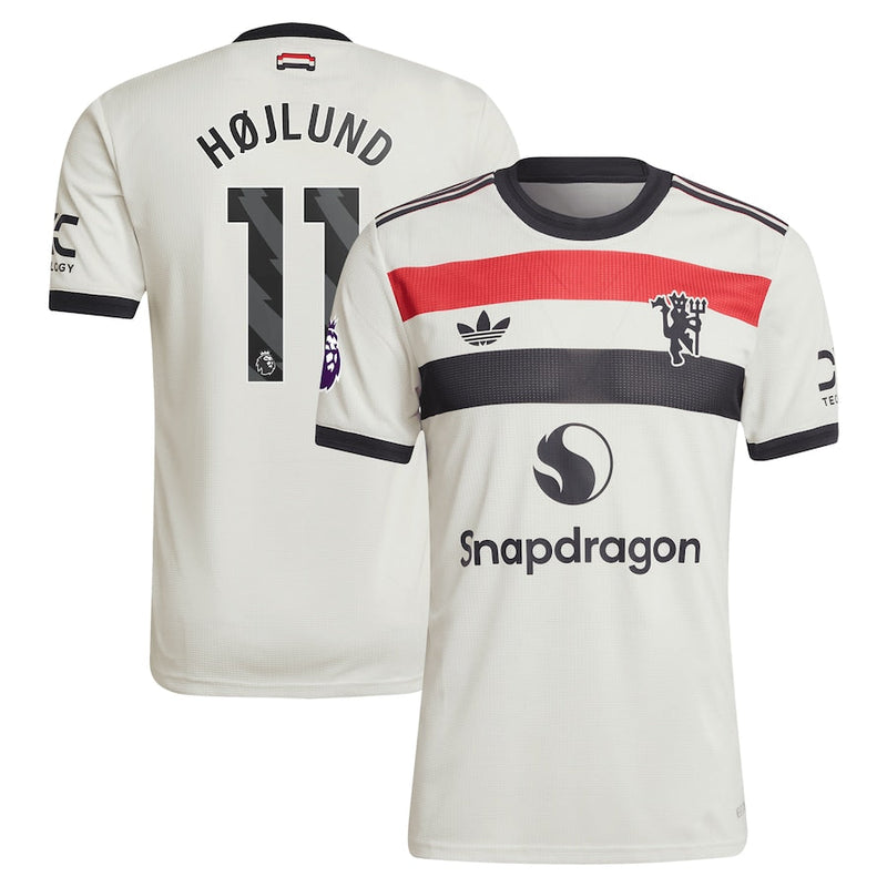 Rasmus Højlund Manchester United adidas Shirt 2024/2025 Third Jersey - Cream