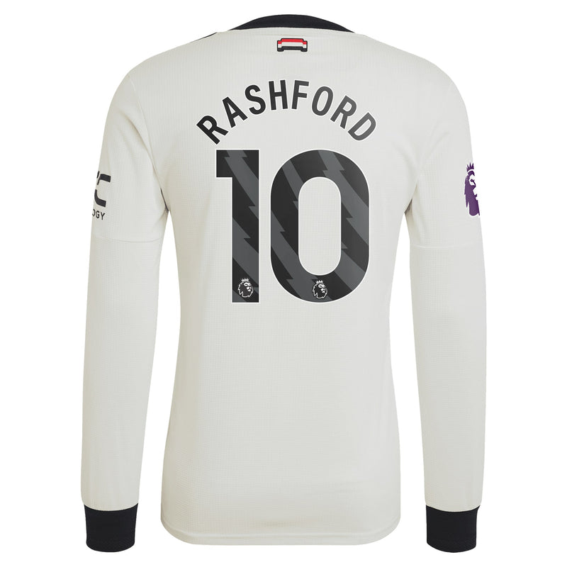 Marcus Rashford Manchester United adidas Shirt 2024/2025 Third Long Sleeve Jersey - Cream