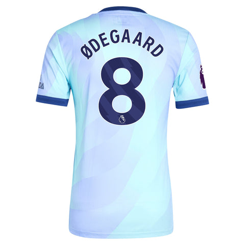 Martin Odegaard Arsenal adidas 2024/25 Third Player Jersey - Aqua