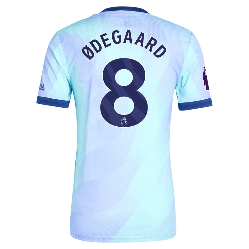 Martin Odegaard Arsenal adidas Shirt 2024/2025 Third Player Jersey - Aqua