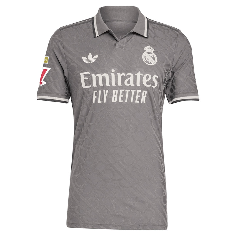 Kylian Mbappé Real Madrid adidas Shirt 2024/25 Third Player Jersey - Charcoal