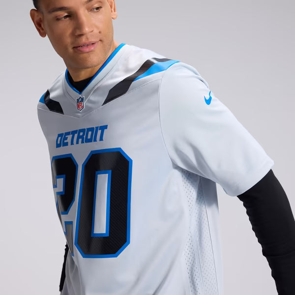 Barry Sanders Detroit Lions Official-Nike 2026 Rivalries Collection Game Jersey - Silver