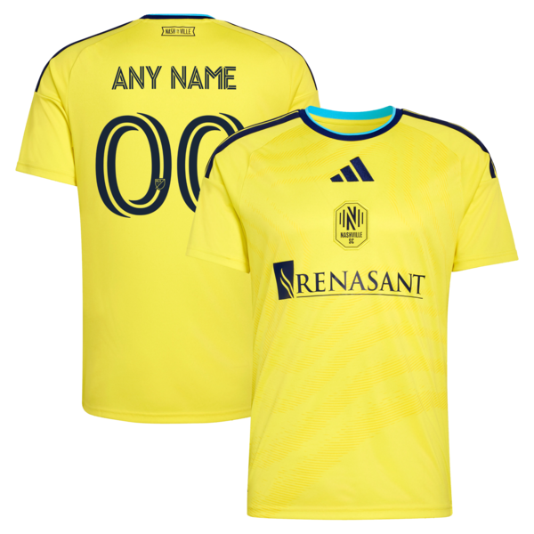 Official-Adidas Nashville SC 2026 The Reverb Kit Replica Custom Jersey Yellow
