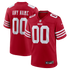Official-nike San Francisco 49ers Custom Game Jersey Scarlet