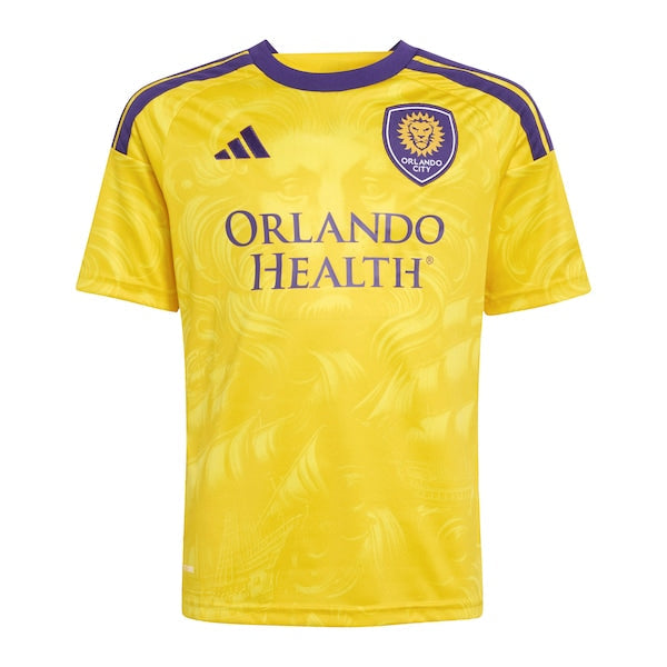 Official-Adidas Orlando City SC Youth 2026 Sunken Treasure Kit Replica Custom Jersey Gold