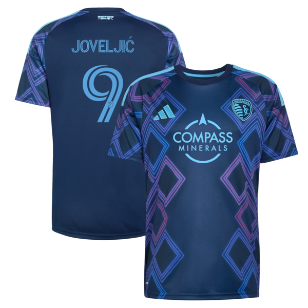 Official-Adidas Sporting Kansas City 2026 The 18th & Vine Kit Replica Custom Jersey Blue