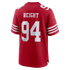 Romello Height San Francisco 49ers Official-Nike Team Game Jersey - Scarlet