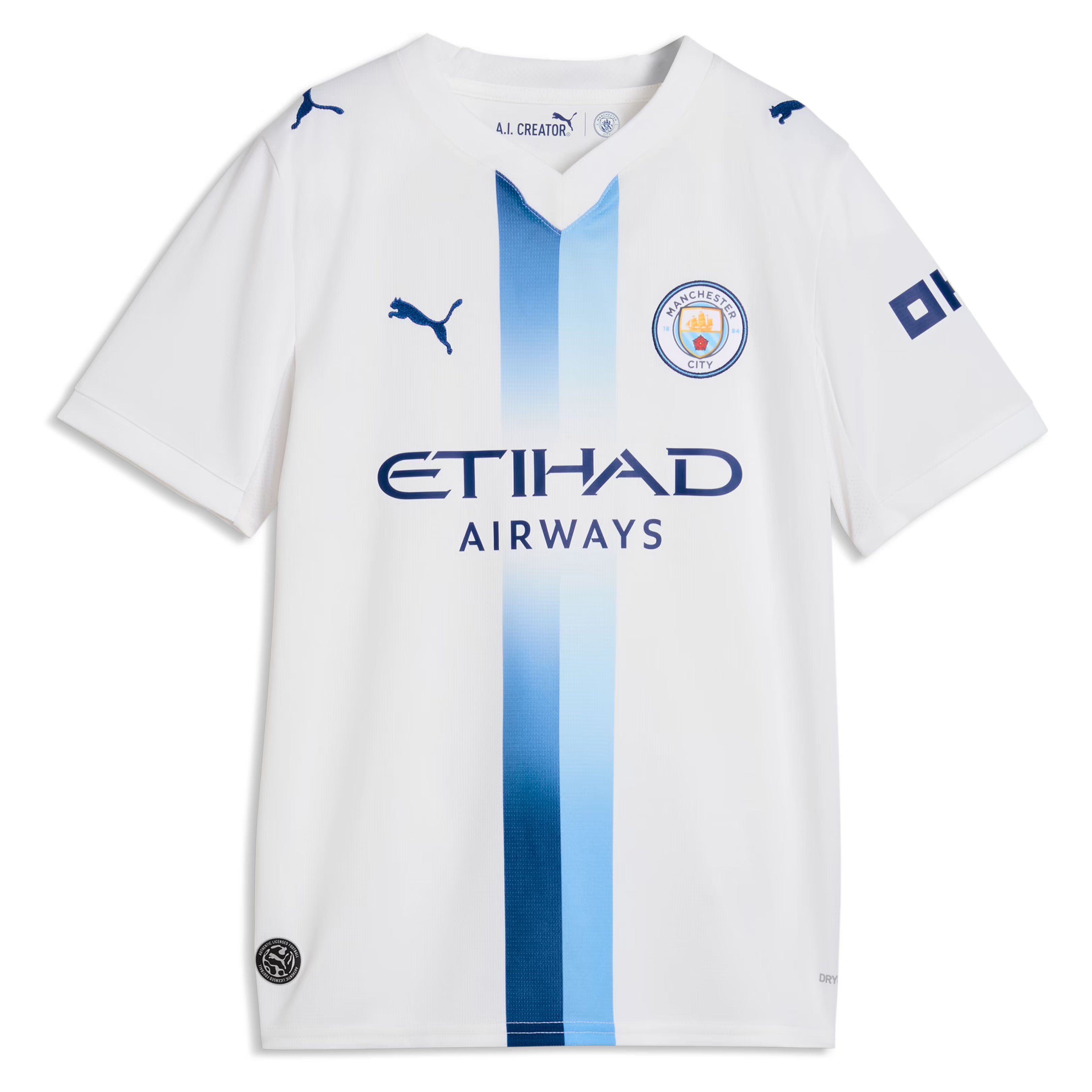 Manchester City Official-Puma Youth 2026/27 Third Replica Custom Jersey - White