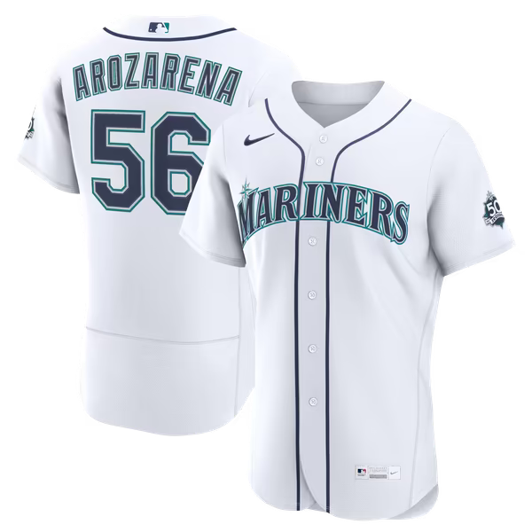 Randy Arozarena Seattle Mariners Official-Nike Home 50th Season Authentic Jersey - White