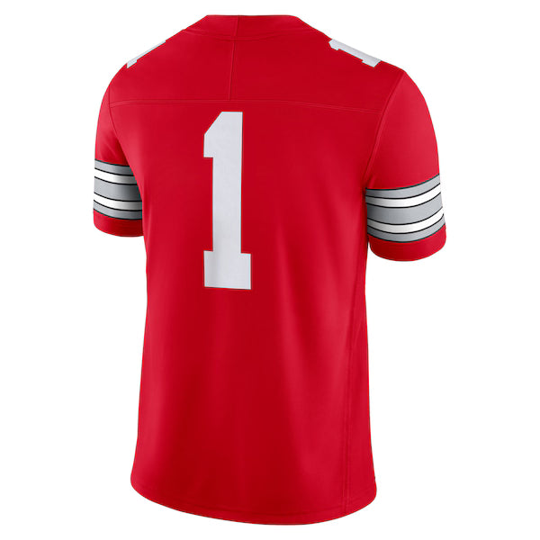 #1 Ohio State Buckeyes Official-Nike Home Vapor F.U.S.E. Limited Football Jersey - Scarlet