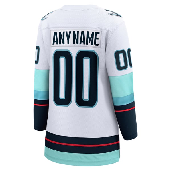 Teams Fans Shop Fanatics Women's Seattle Kraken Away Breakaway Jersey - White