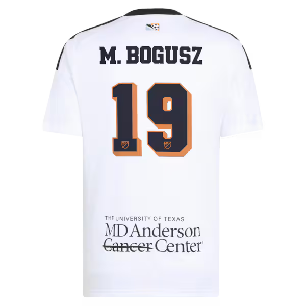 Mateusz Bogusz Houston Dynamo FC Official-Adidas 2026 Archive Replica Jersey - White