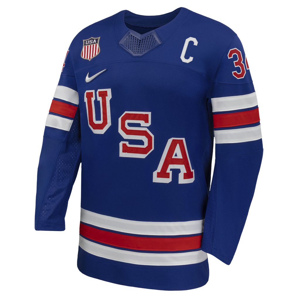 Teams Fans Shop Nike US Hockey 2026 Auston Matthews Home Replica Jersey