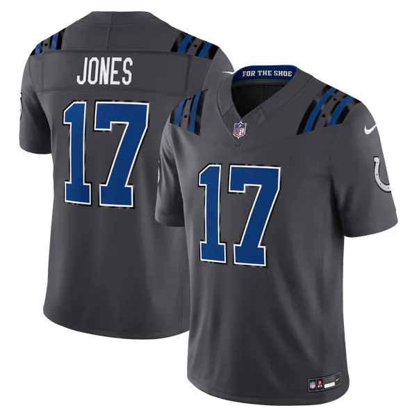 Daniel Jones Indianapolis Colts Official-Nike 2026 Rivalries Collection Stitched Limited Jersey - Anthracite