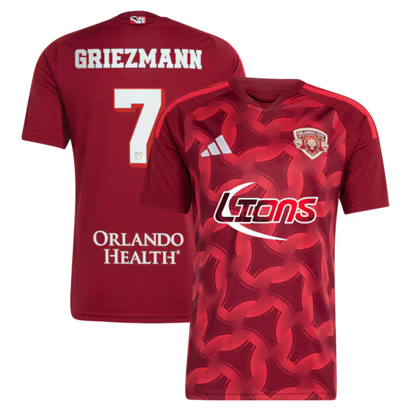 Antoine Griezmann Orlando City SC Official-Adidas 2026 Archive Replica Jersey - Red