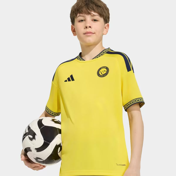 Cristiano Ronaldo Al-Nassr FC Official-Adidas Youth 2026/27 Home Replica Jersey - Yellow