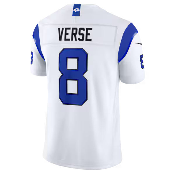 Jared Verse Los Angeles Rams Official-Nike Alternate Fearsome White Vapor F.U.S.E. Stitched Limited Jersey - White