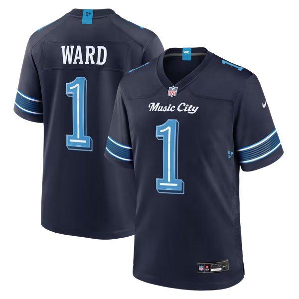 Cameron Ward Tennessee Titans Official-Nike 2026 Rivalries Collection Game Jersey - Navy