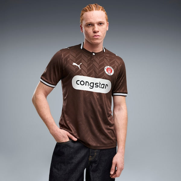 St. Pauli Official-Puma 2026/27 Home Replica Jersey - Brown