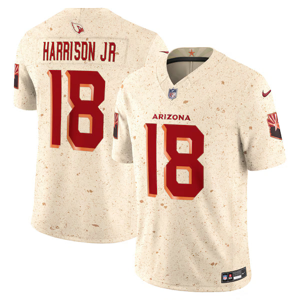 Marvin Harrison Jr. Arizona Cardinals Official-Nike 2025 Rivalries Collection Stitched Limited Jersey - Natural